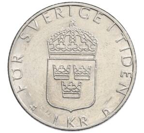 1 крона 1990 года Швеция — Фото №2