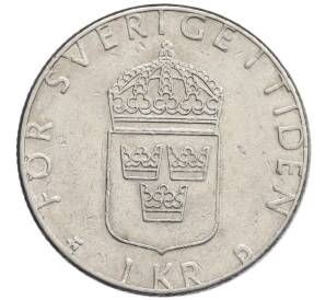 1 крона 1989 года Швеция — Фото №2