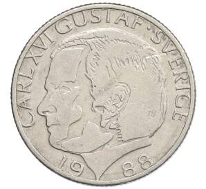 1 крона 1988 года Швеция — Фото №1