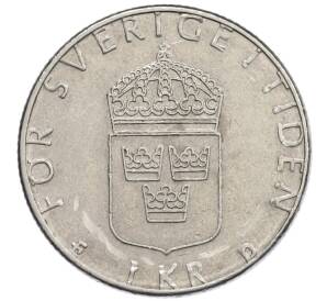 1 крона 1988 года Швеция — Фото №2