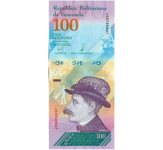 Банкнота 100 боливаров 2018 года Венесуэла (Артикул: T11-16910) — Фото №1