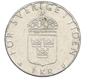 1 крона 1982 года Швеция — Фото №2