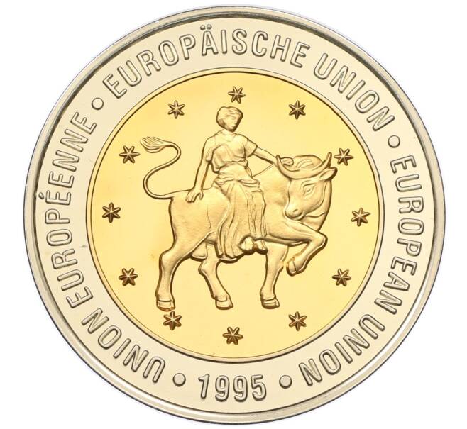 Монетовидный жетон 1995 года Австрия «Государства-члены Европейского союза» (Артикул: K12-49461) — Фото №2