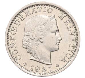 20 раппенов 1981 года Швейцария — Фото №1