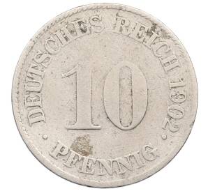 10 пфеннигов 1902 года J Германия — Фото №1