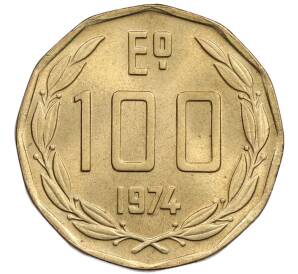 100 эскудо 1974 года Чили — Фото №1