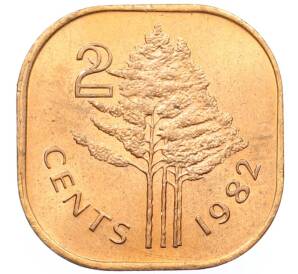 2 цента 1982 года Свазиленд — Фото №1