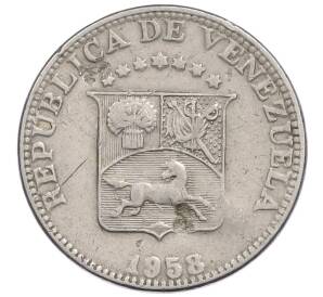 12 1/2 сентимо 1958 года Венесуэла — Фото №2