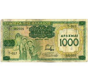 1000 драхм 1939 года Греция — Фото №1