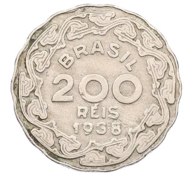 Монета 200 рейс 1938 года Бразилия (Артикул: K12-50464) — Фото №1