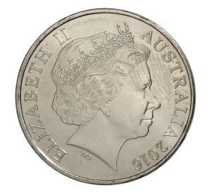 20 центов 2016 года Австралия — «100 лет АНЗАК — Бомбардировщик» — Фото №2