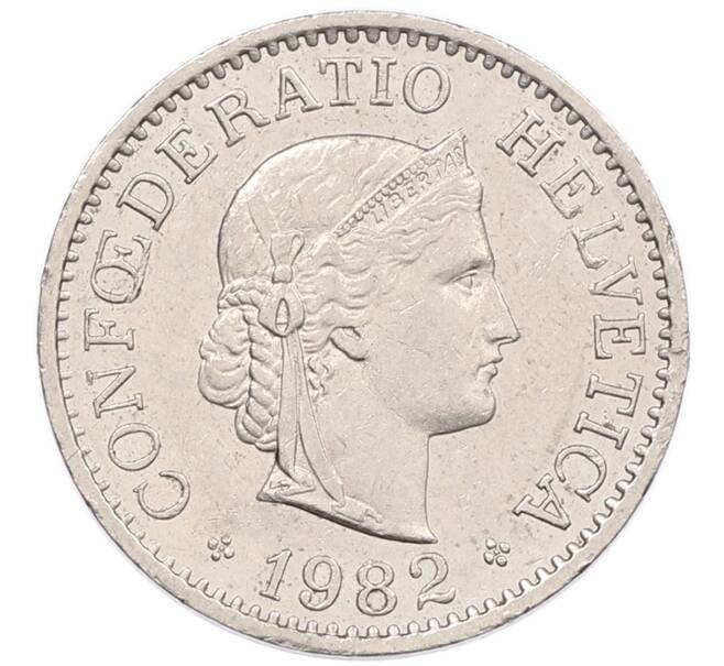 Монета 10 раппенов 1982 года Швейцария (Артикул: T11-17442) — Фото №1