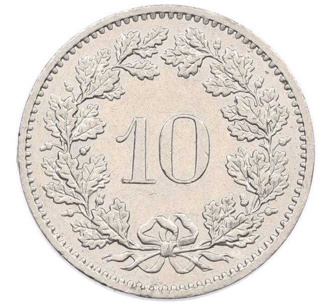 Монета 10 раппенов 1982 года Швейцария (Артикул: T11-17442) — Фото №2