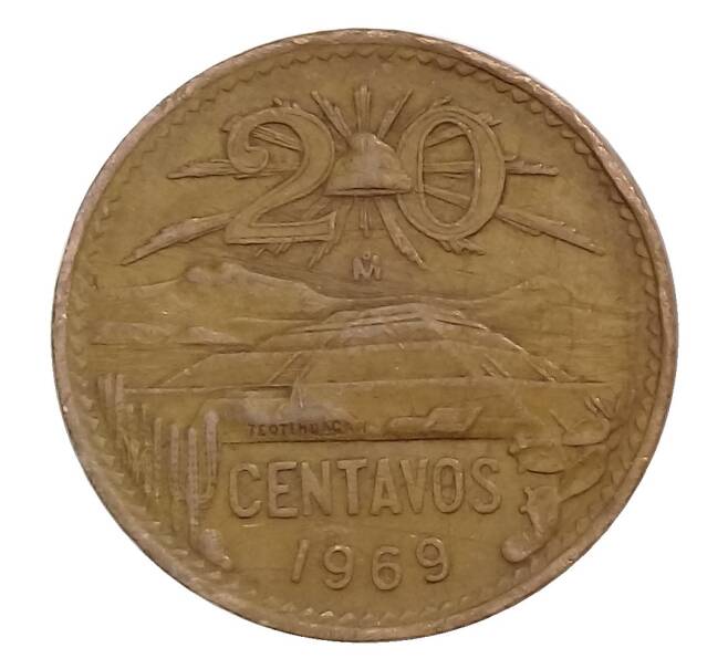 20 сентаво 1969 года Мексика (Артикул M2-31037)
