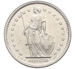 2 франка 1975 года Швейцария — Фото №2