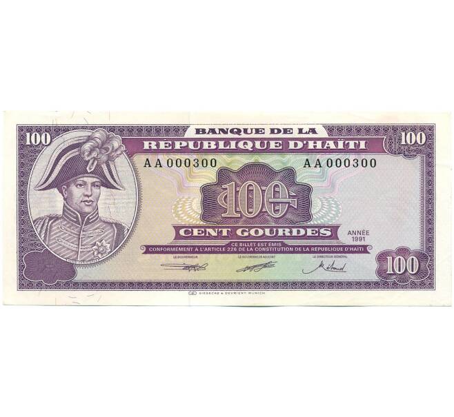 Банкнота 100 гурдов 1991 года Гаити (Артикул: K12-50768) — Фото №1