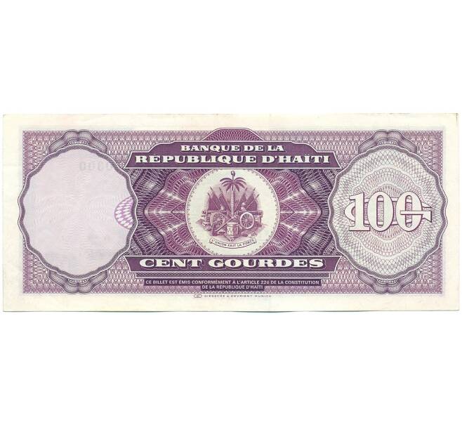 Банкнота 100 гурдов 1991 года Гаити (Артикул: K12-50768) — Фото №2