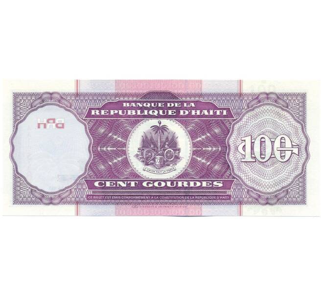Банкнота 100 гурдов 2000 года Гаити (Артикул: K12-50769) — Фото №2
