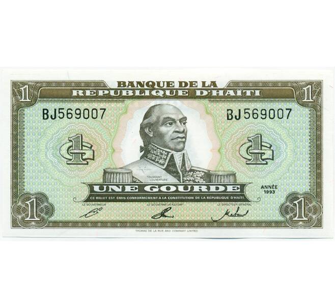 Банкнота 1 гурд 1993 года Гаити (Артикул: K12-50771) — Фото №1