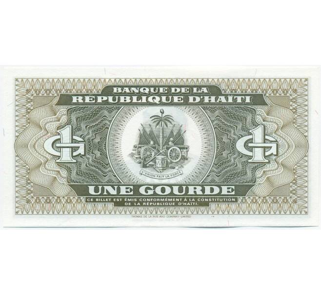 Банкнота 1 гурд 1993 года Гаити (Артикул: K12-50771) — Фото №2