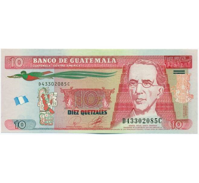Банкнота 10 кетцалей 2010 года Гватемала (Артикул: K12-50785) — Фото №1