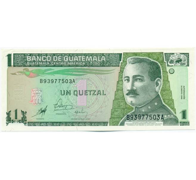 Банкнота 1 кетцаль 1998 года Гватемала (Артикул: K12-50795) — Фото №1