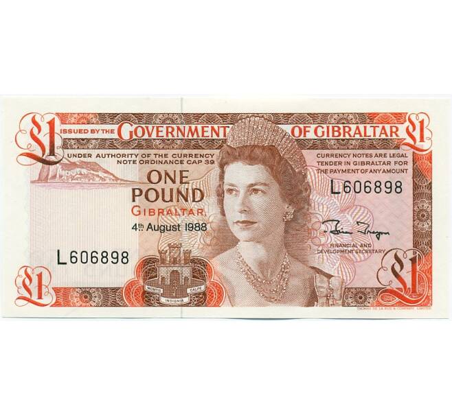 Банкнота 1 фунт 1988 года Гибралтар (Артикул: K12-50796) — Фото №1