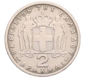 2 драхмы 1957 года Греция — Фото №1