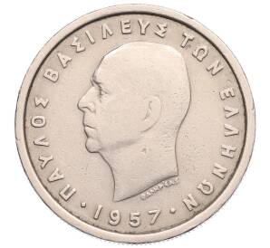 2 драхмы 1957 года Греция — Фото №2