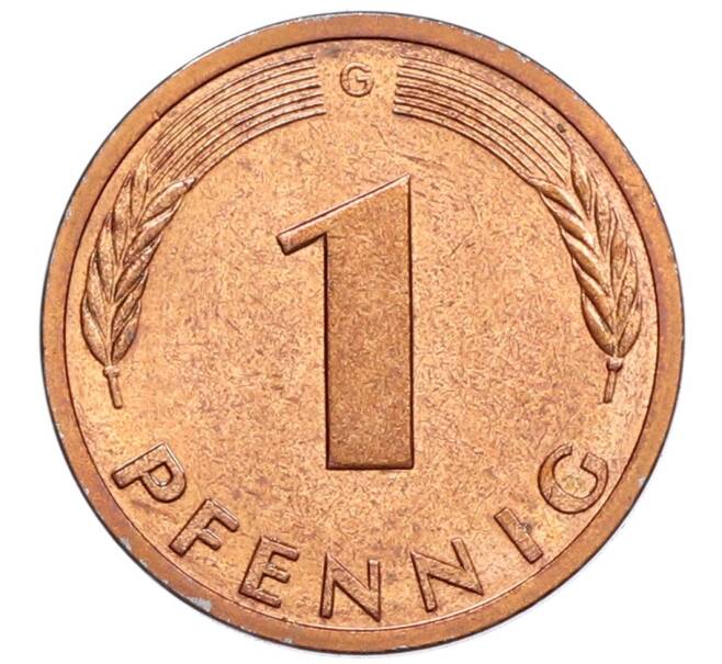 Монета 1 пфенниг 1983 года G Западная Германия (ФРГ) (Артикул: K12-51694) — Фото №2