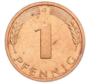 1 пфенниг 1983 года G Западная Германия (ФРГ) — Фото №2