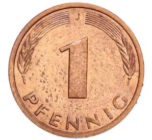 1 пфенниг 1983 года J Западная Германия (ФРГ) — Фото №2
