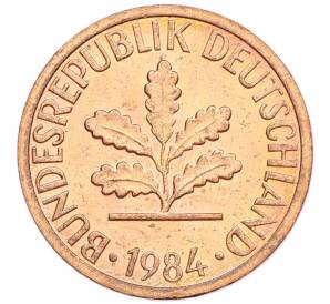 1 пфенниг 1984 года G Западная Германия (ФРГ) — Фото №1