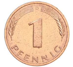 1 пфенниг 1984 года D Западная Германия (ФРГ) — Фото №2