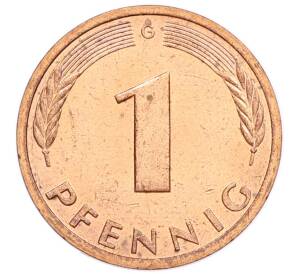 1 пфенниг 1984 года G Западная Германия (ФРГ) — Фото №2
