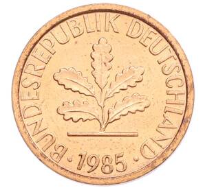 1 пфенниг 1985 года D Западная Германия (ФРГ) — Фото №1
