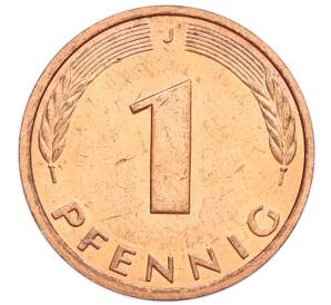 1 пфенниг 1985 года J Западная Германия (ФРГ) — Фото №2