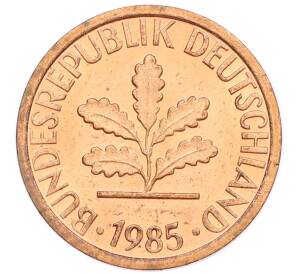 1 пфенниг 1985 года G Западная Германия (ФРГ) — Фото №1