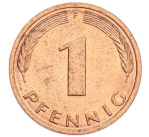 1 пфенниг 1985 года F Западная Германия (ФРГ) — Фото №2