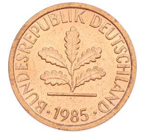 1 пфенниг 1985 года G Западная Германия (ФРГ) — Фото №1