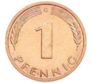 1 пфенниг 1985 года G Западная Германия (ФРГ) — Фото №2