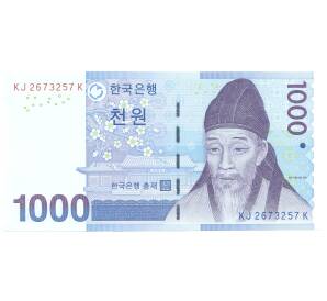 1000 вон 2007 года Южная Корея — Фото №1