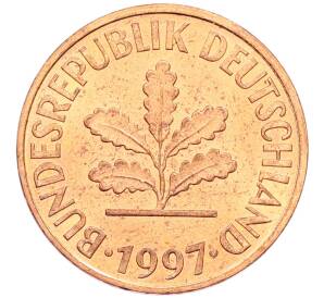 2 пфеннига 1997 года F Германия — Фото №1