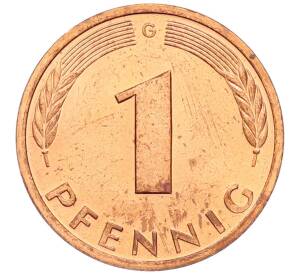 1 пфенниг 1998 года G Германия — Фото №2