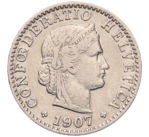 20 раппенов 1907 года Швейцария — Фото №1