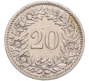 20 раппенов 1907 года Швейцария — Фото №2