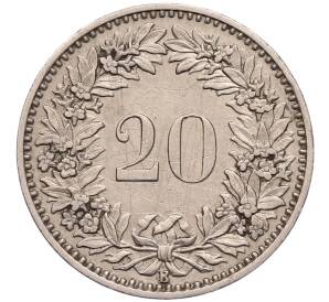 20 раппенов 1909 года Швейцария — Фото №2