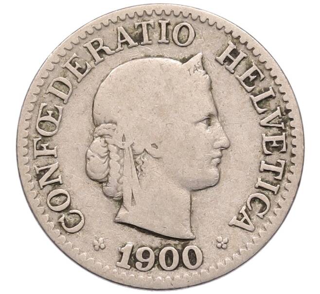 Монета 10 раппенов 1900 года Швейцария (Артикул: K12-51841) — Фото №1