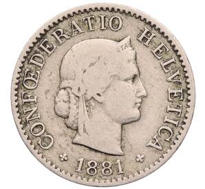 5 раппенов 1881 года Швейцария — Фото №1