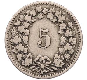 5 раппенов 1900 года Швейцария — Фото №2